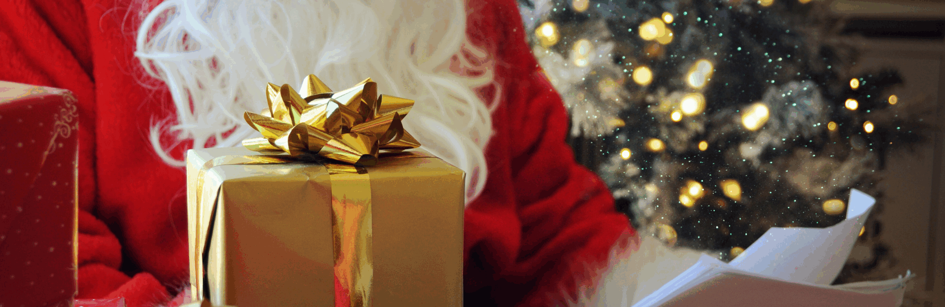 santa clause in texas with present