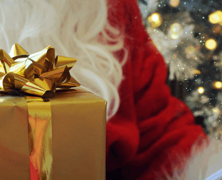 santa clause in texas with present