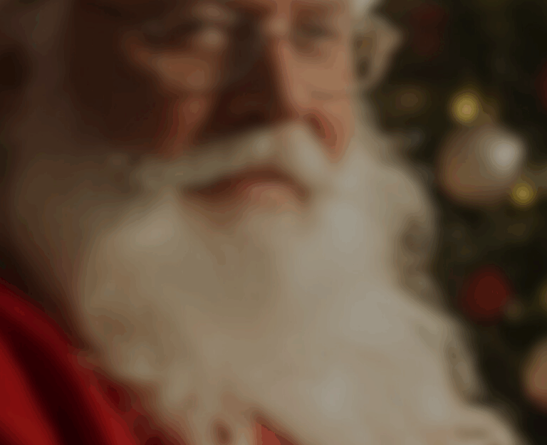 texas santa clause sitting in chair