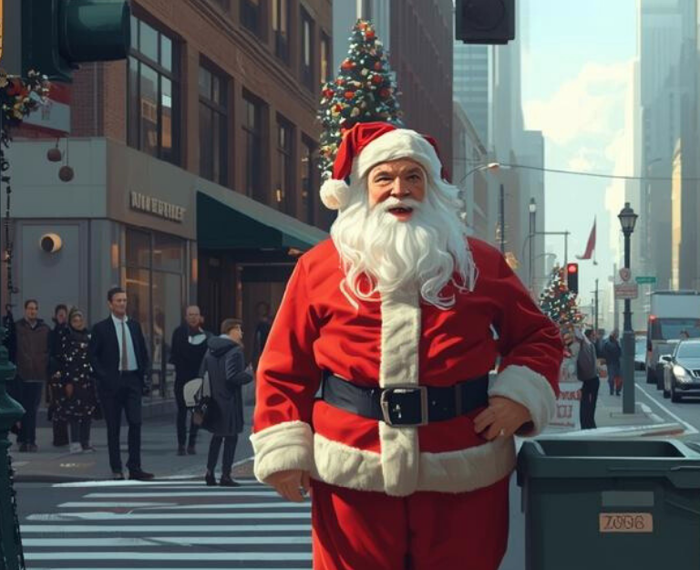 santa claus for rent outside